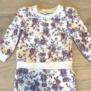 Janie and Jack floral lounge set